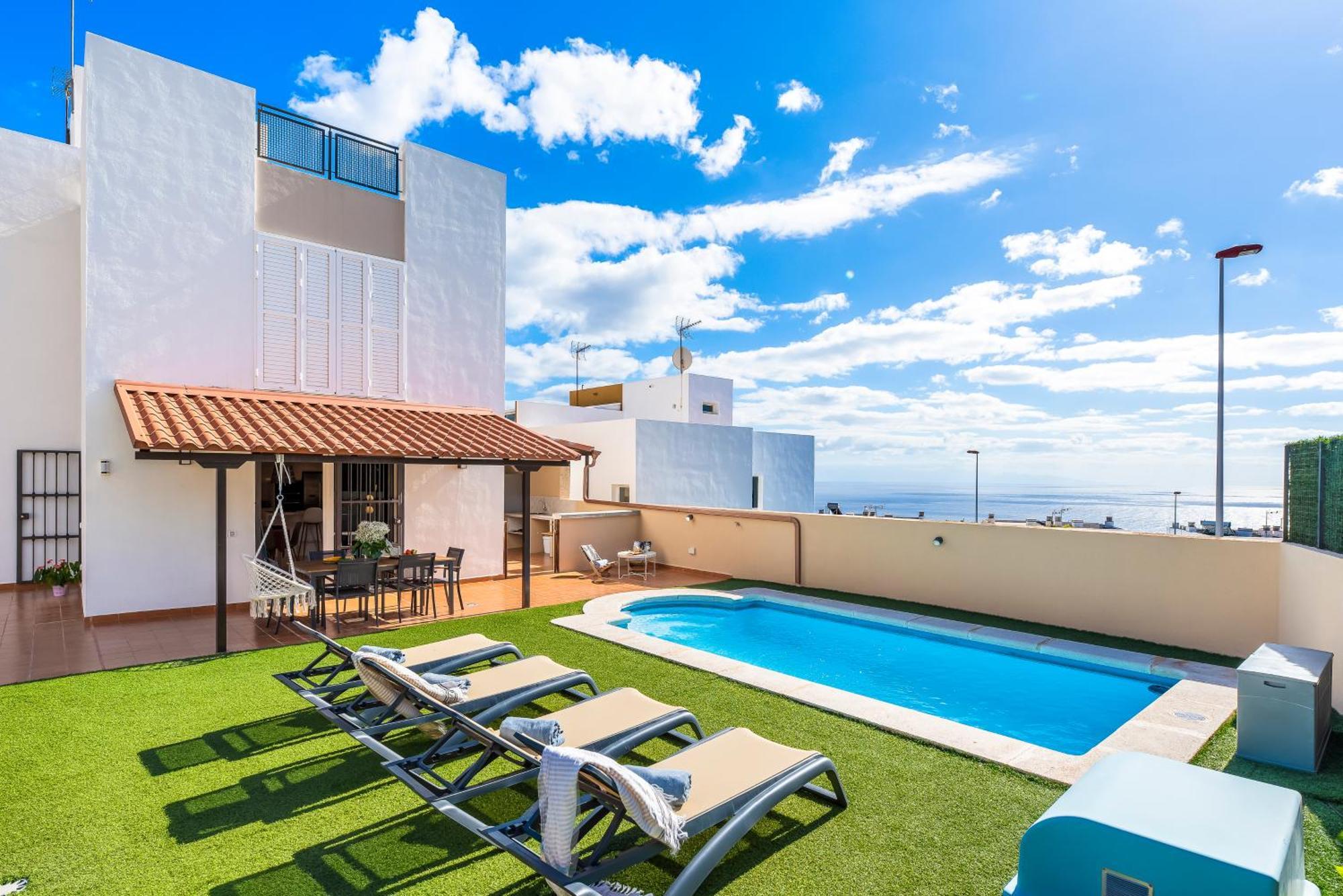 Villa Trueno Refugio De Lujo Con Piscina Climatizada Y Vistas Candelaria Kültér fotó